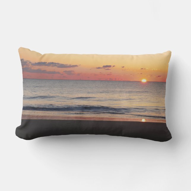 Bethany Beach Sunrise II Lumbar Cushion (Front)