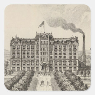 Bethany College, Lindsborg, Kansas Square Sticker