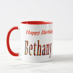 Bethany Girls Name Logo Mug