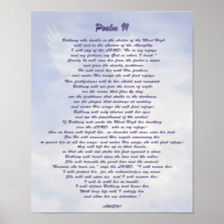 Bethany's refuge Psalm 91 NIV Poster