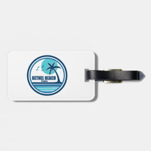Bethel Beach Virginia Palm Tree Birds Luggage Tag
