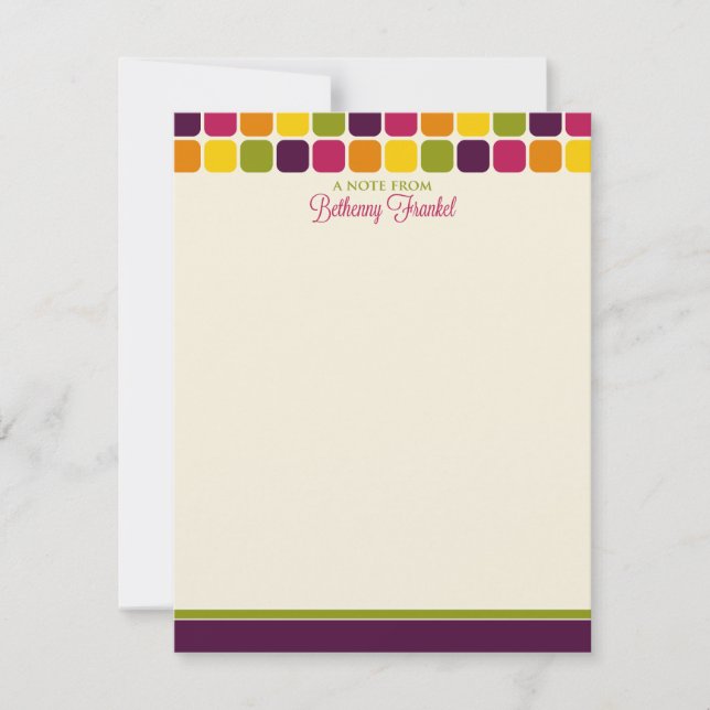 Bethenny Frankel Custom Flat Note Cards (Front)