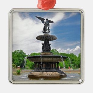 Bethesda "Angel of the Waters" Central Park, NYC Metal Tree Decoration