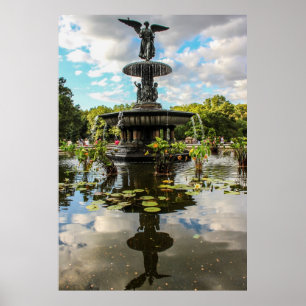 Bethesda Fountain in Central Park Photo Poster