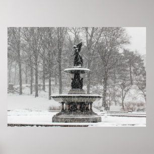 Bethesda Fountain in Central Park Photo Poster