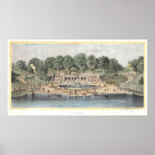 Bethesda Terrace Central Park Vintage Artwork Poster