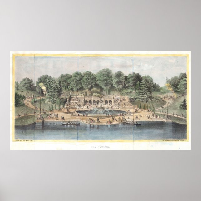 Bethesda Terrace Central Park Vintage Artwork Poster (Front)