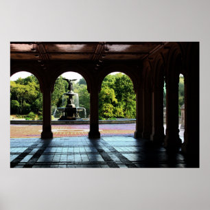 Bethesda Terrace in New York Central Park Photo Poster