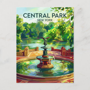 Bethesda Terrace USA Postcard