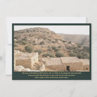 Bethlehem Ephrathah—Micah 5:2 Biblical Art Invitation