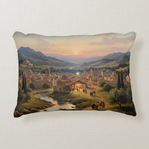Bethlehem, Nativity Scene, Decorative Cushion