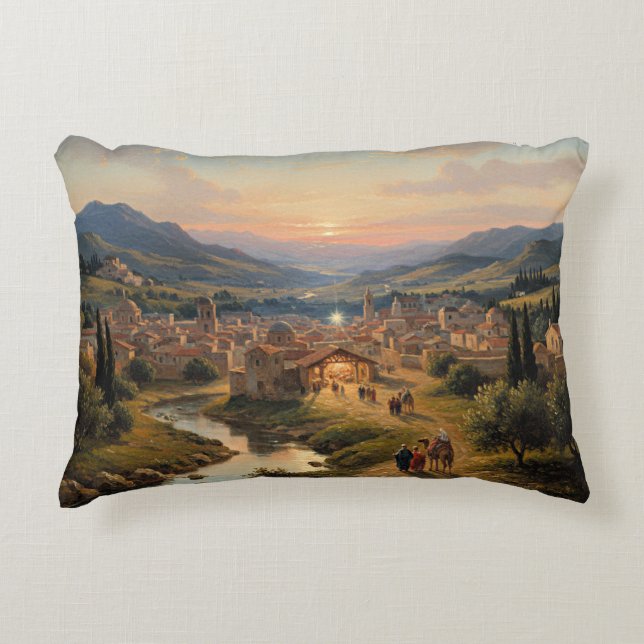 Bethlehem, Nativity Scene, Decorative Cushion (Front)