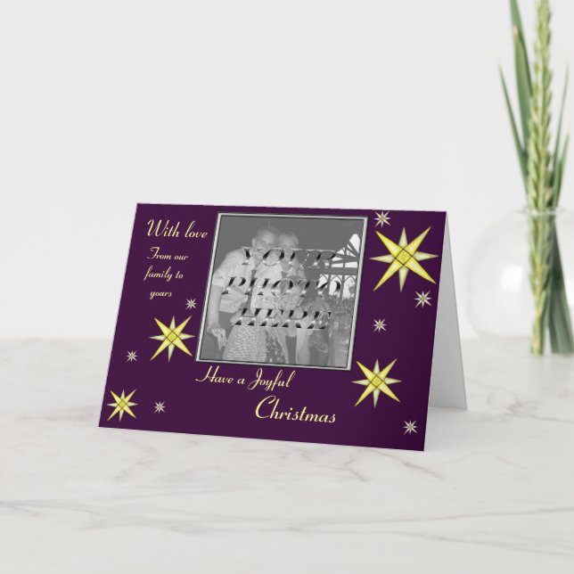 Bethlehem Night  (Shining Stars) Greetings cards (Front)