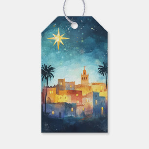 Bethlehem Under Christmas Star Gift Tags