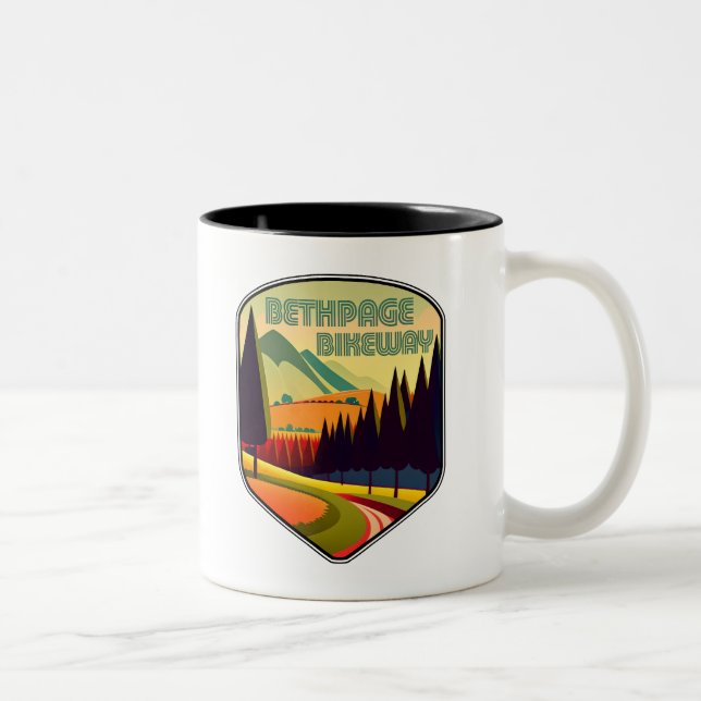 Bethpage Bikeway Colours Two-Tone Coffee Mug (Right)