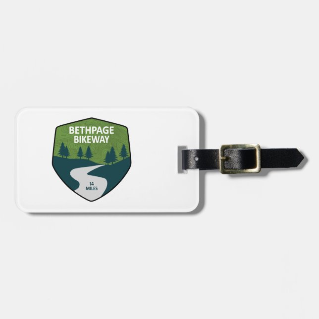 Bethpage Bikeway Luggage Tag (Front Horizontal)