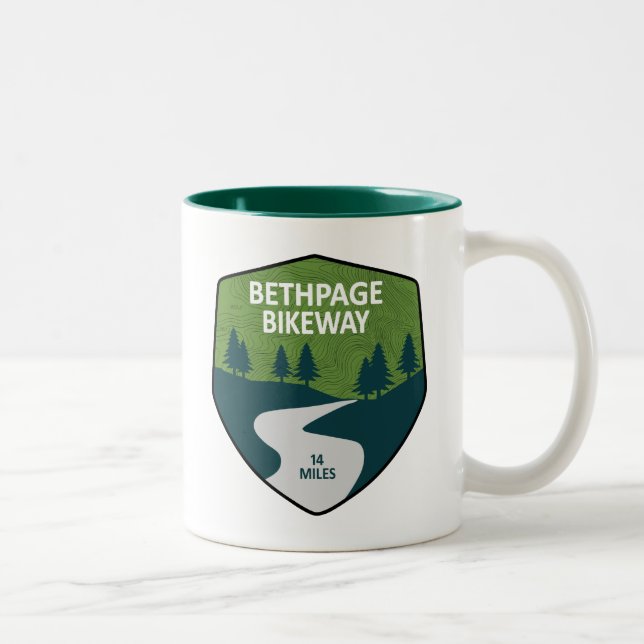 Bethpage Bikeway Two-Tone Coffee Mug (Right)