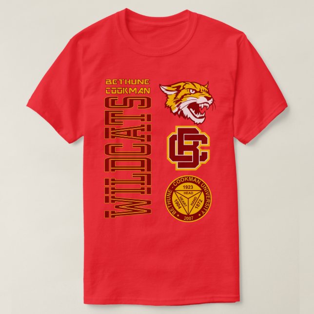 Bethune 1904 Cookman Apparel 6 T-Shirt (Design Front)