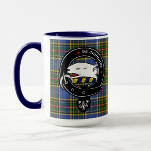 Bethune Clan Badge & Tartan Mug