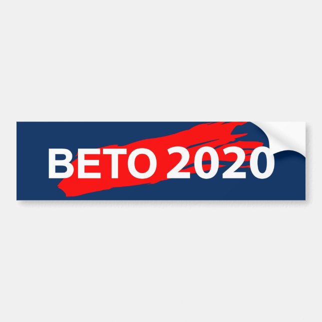 Beto 2020 bumper sticker (Front)