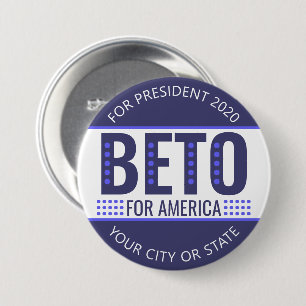 Beto 2020 Presidential Election Political 7.5 Cm Round Badge