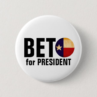 Beto for President 6 Cm Round Badge