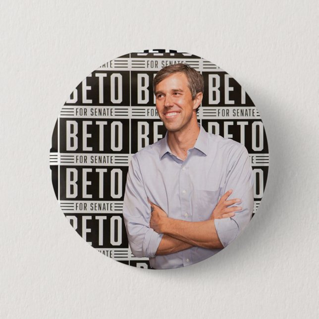 BETO  for Senator 6 Cm Round Badge (Front)