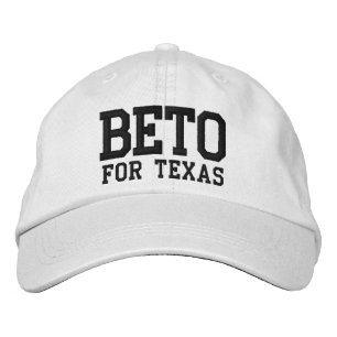 Beto for Texas black white custom Embroidered Hat