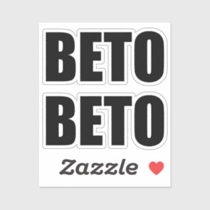 Beto O’Rourke black modern typography two