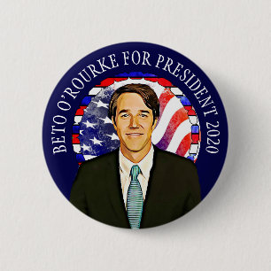 Beto O'Rourke for President 2020 US Election 6 Cm Round Badge