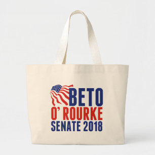 Beto O'Rourke for Senate 2018 Large Tote Bag