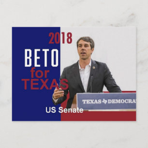 BETO O'Rourke Texas 2018 Postcard