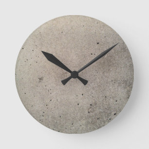beton concrete hormigón béton round clock