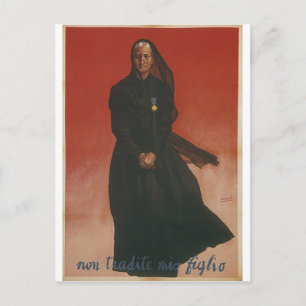 betray Propaganda Poster Postcard