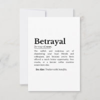 Betrayal Definition Funny Version