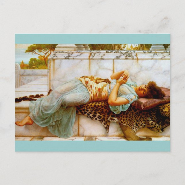 Betrothed by Godward Postcard (Front)