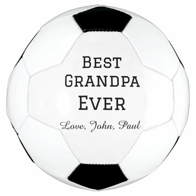 Bets Grandpa ever grandfather gifts simple name Football (Front)
