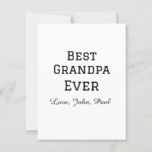 Bets Grandpa ever grandfather gifts simple name
