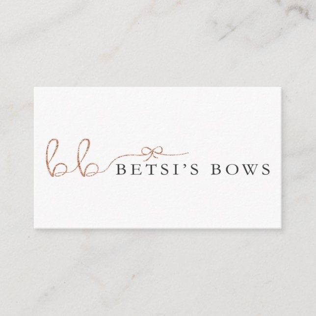 Betsi's Bows Business Card (Front)