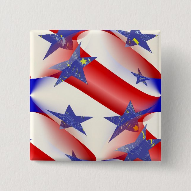 Betsy 15 Cm Square Badge (Front)