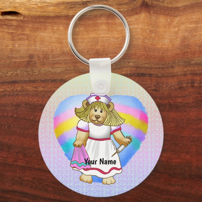 Betsy Bear Nurse Key Ring (Front)