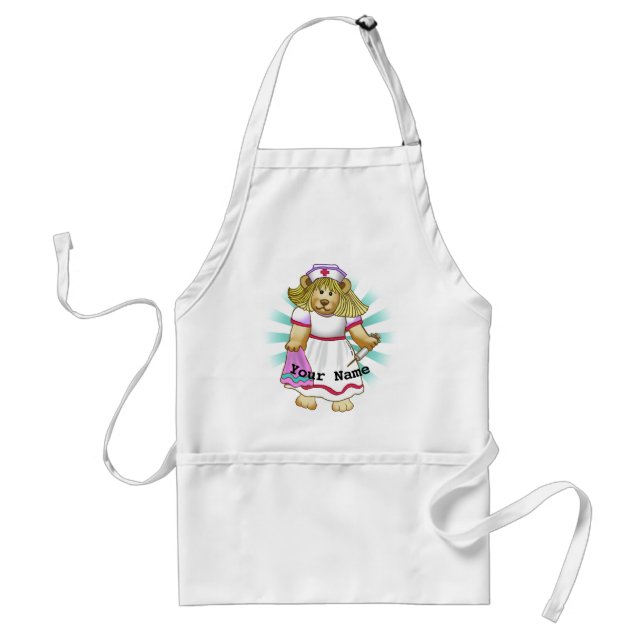 Betsy bear nurse  standard apron (Front)
