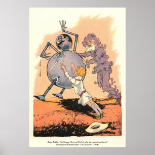 Betsy Bobbin, The Shaggy Man and Tik-Tok Poster