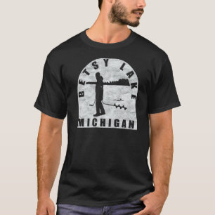 Betsy Lake Ice Fishing Michigan T-Shirt