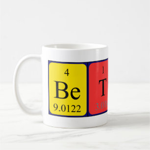 Betsy periodic table name mug