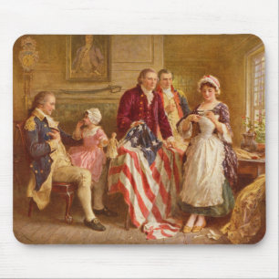 Betsy Ross, 1777 (American History) (USA Patriot) Mouse Mat