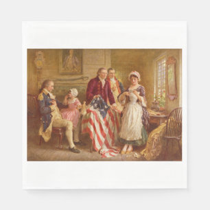 Betsy Ross, 1777 (American History) (USA Patriot) Napkin
