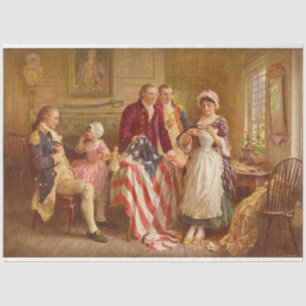Betsy Ross, 1777 (American History) (USA Patriot) Tissue Paper
