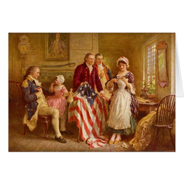 Betsy Ross 1777 by Jean Leon Gerome Ferris (Front Horizontal)