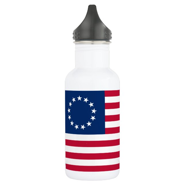 Betsy Ross American Flag 532 Ml Water Bottle (Left)